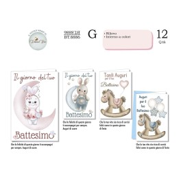 BIGLIETTI BATTESIMO GENERICO BT 8886