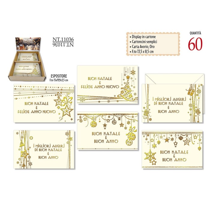 CARTONCINI AVORIO 13,5X8,5 NT.11036