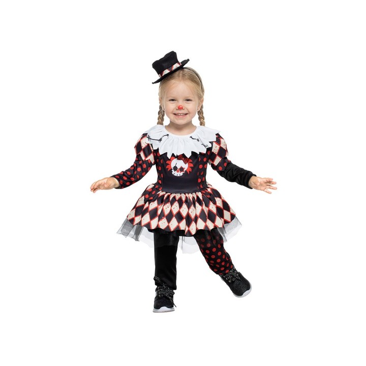 COSTUME HORROR CLOWNETTA BABY - 2/3 ANNI