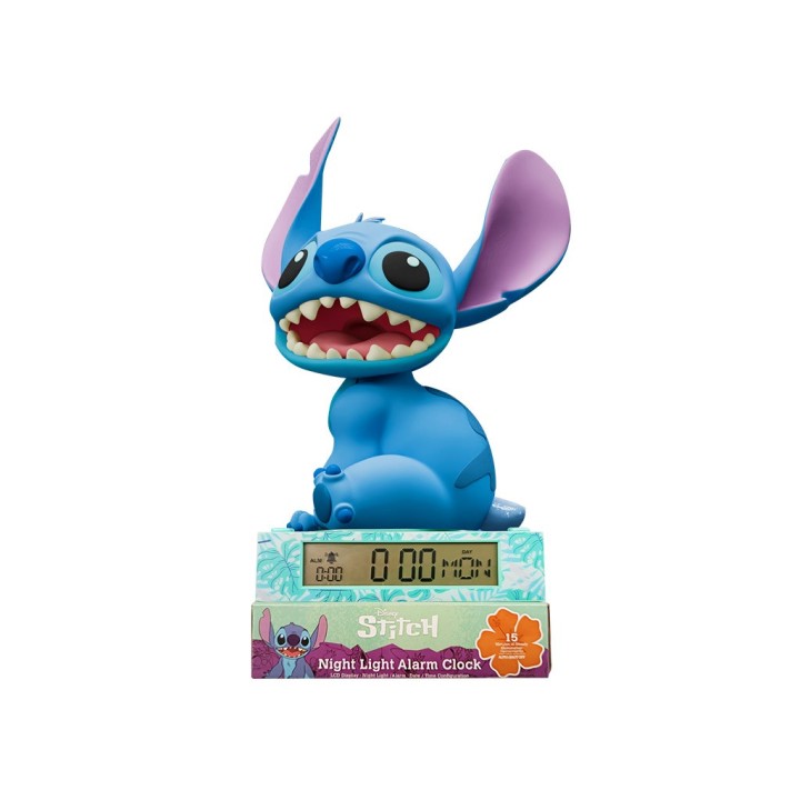LAMPADA 3D CON SVEGLIA STITCH LAS3055