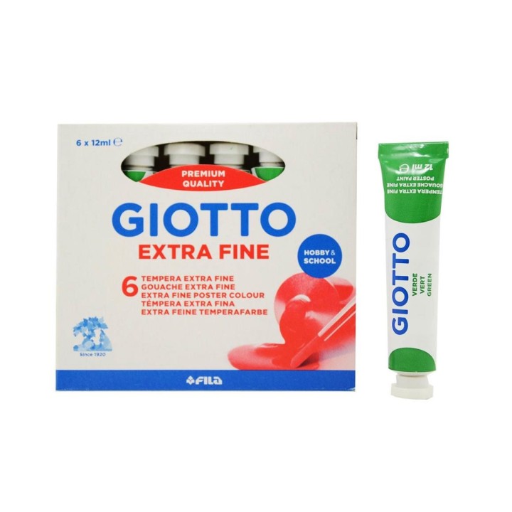 TEMPERA GIOTTO TUBETTO 12 VERDE BRILLANT