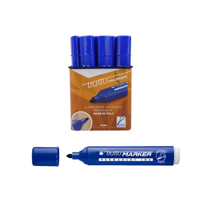 TRATTO MARKER BLU PUNTA TONDA (20)