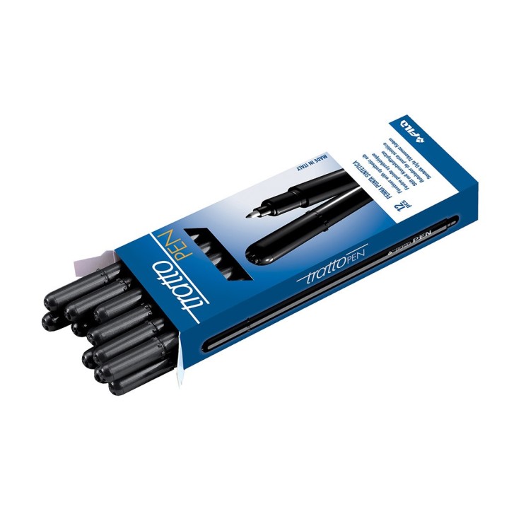 TRATTO PEN NERO AST. DA 12 PZ. F830703