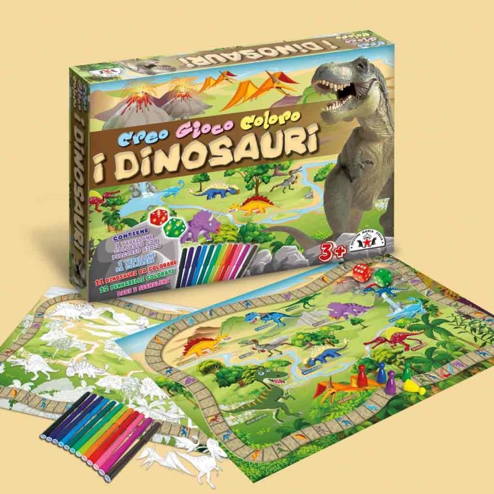 CREO GIOCO COLORO I DINOSAURI 107