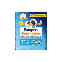 PAMPERS SOLE E LUNA MIDI 4-9 KG TG.3
