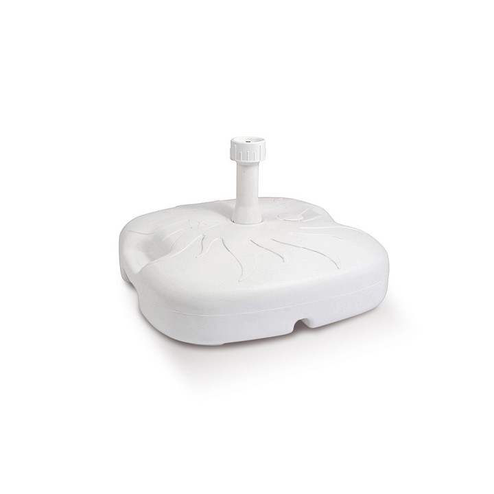 BASE OMBRELLONE QUADRATA BIANCA 18LT 45/