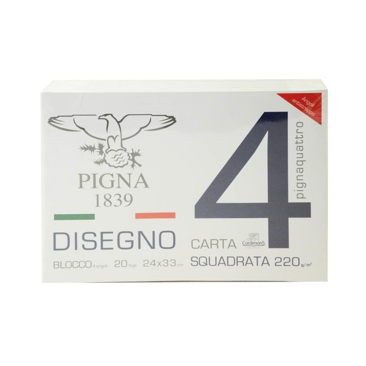 PIGNA BLOCCO 24X33 PIGNAQUATTRO LISC. SG