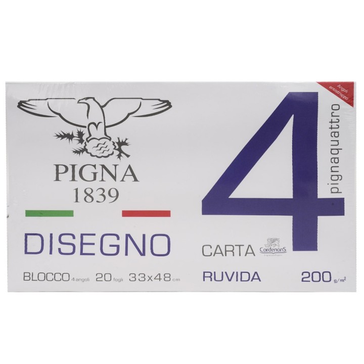 PIGNA BLOCCO 33X48 PIGNAQUATTRO RUV. OR