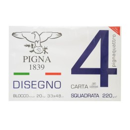 PIGNA BLOCCO 33X48 PIGNAQUATTRO LISC.SQU
