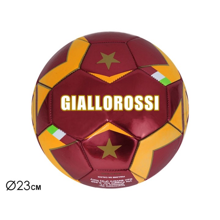 PALLONE CALCIO CAMPIONI GIALLOROSSO 400G