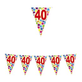 FESTONE BANDIERA PVC 40 ANNI 6MT.