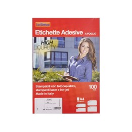 ETICHETTE ADESIVE A4 FUSTELLATE 210X297
