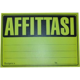 CARTELLO " AFFITTASI " CF. 25
