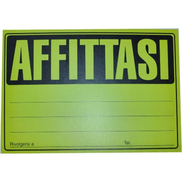 CARTELLO " AFFITTASI " CF. 25