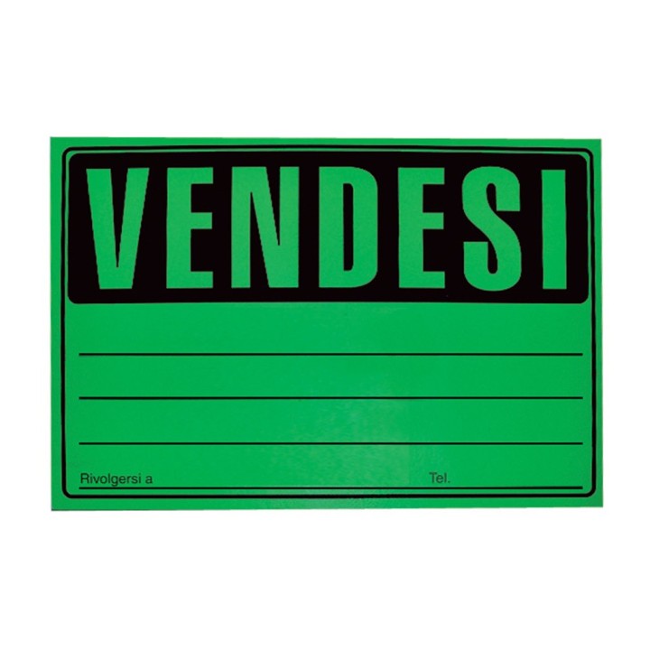 CARTELLO " VENDESI " CF. 25