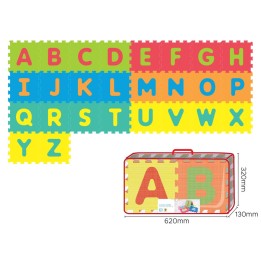 TAPPETINO PUZZLE 26 PZ LETTERE IN SACCA