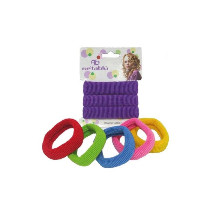 ELASTICO FERMACODA COTONE MEDIO 3PZ COL.