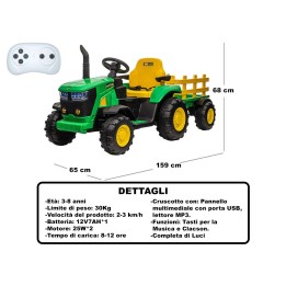 CAVALCABILE TRATTORE VERDE