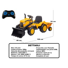 CAVALCABILE TRATTORE CON RUSPA
