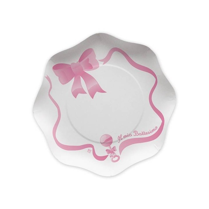 PIATTI CM.18 IL MIO BATTESIMO ROSA 61731