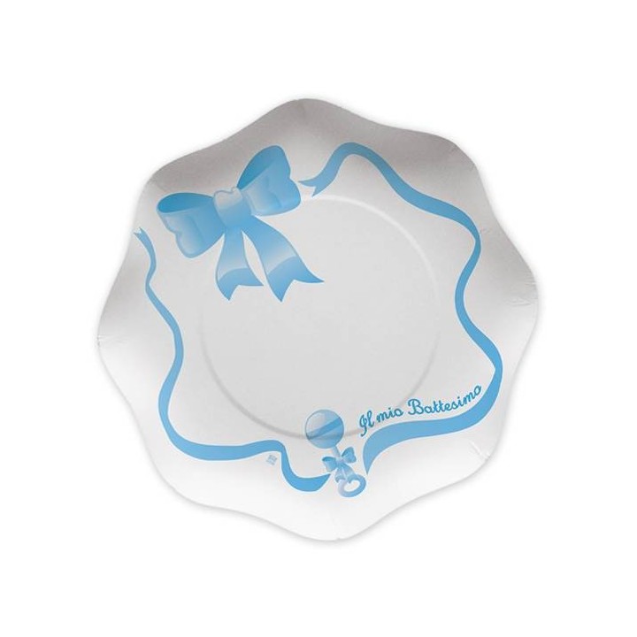 PIATTI CM.18 L MIO BATTESIMO CELESTE