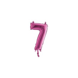 PALLONE MYLAR NUMERO 7 CM.102 FUXIA (5)