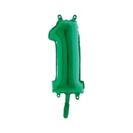 PALLONE MYLAR NUMERO 1 CM.102 VERDE (5)