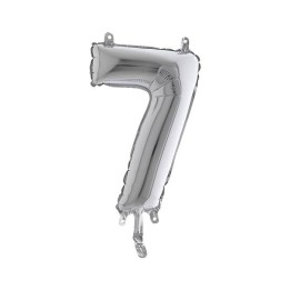 PALLONE MYLAR NUMERO 7 CM.102 ARGENTO (5