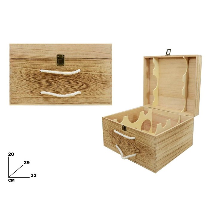 SCATOLA PORTABOTT 6BT LEGNO BRUCIATO