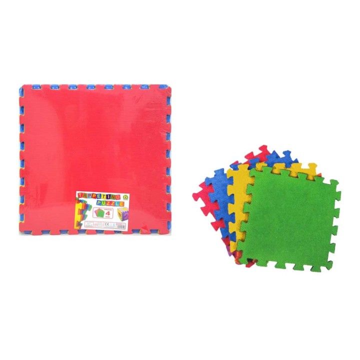 TAPPETINO PUZZLE MONOCOLORE CM 60X60