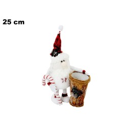 BABBO NATALE DECORATIVO CM 25