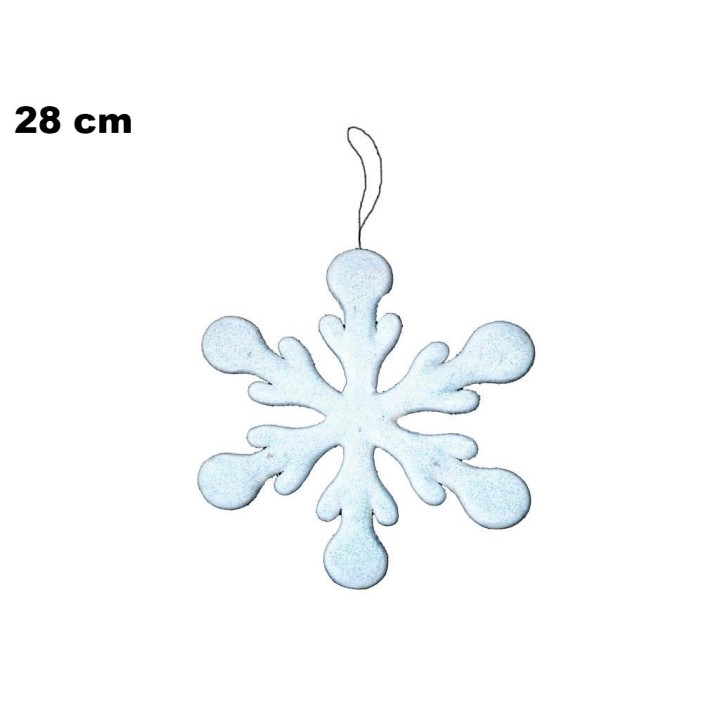 FIOCCO DI NEVE DECORATIVO CM 28