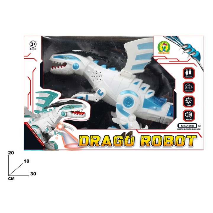 DRAGO ROBOT CON SUONI E MOVIMENTO