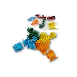 PINZA POLIPO PICCOLA COLORATA 4PZ 93406