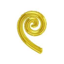 5 PALLONI MYLAR KURLY SPIRLY ORO