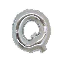 5 PALLONI MYLAR CM 42 LETTERA Q ARGENTO