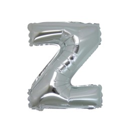 5 PALLONI MYLAR CM 42 LETTERA Z ARGENTO