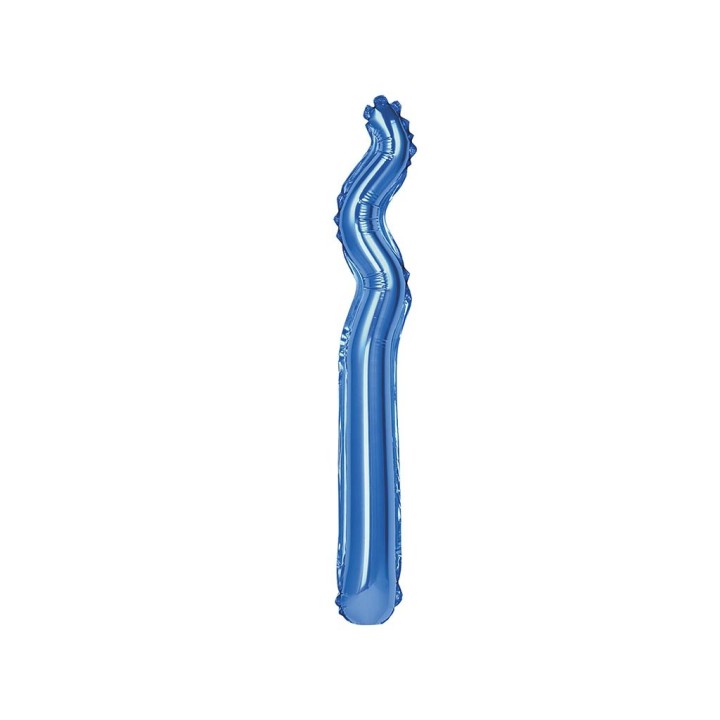 5 PALLONI MYLAR KURLY ZIG ZAG BLU