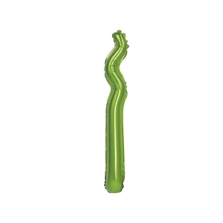 5 PALLONI MYLAR KURLY ZIG ZAG VERDE