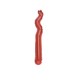 5 PALLONI MYLAR KURLY ZIG ZAG ROSSO