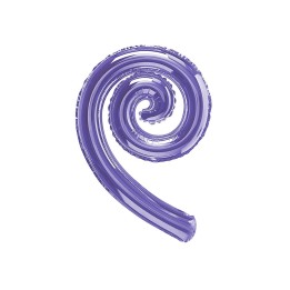 5 PALLONI MYLAR KURLY SPIRLY VIOLA