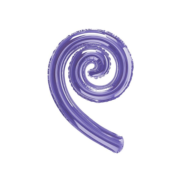 5 PALLONI MYLAR KURLY SPIRLY VIOLA
