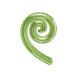 5 PALLONI MYLAR KURLY SPIRLY VERDE
