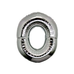 PALLONE MYLAR CM 102 NUMERO 0 ARGENTO