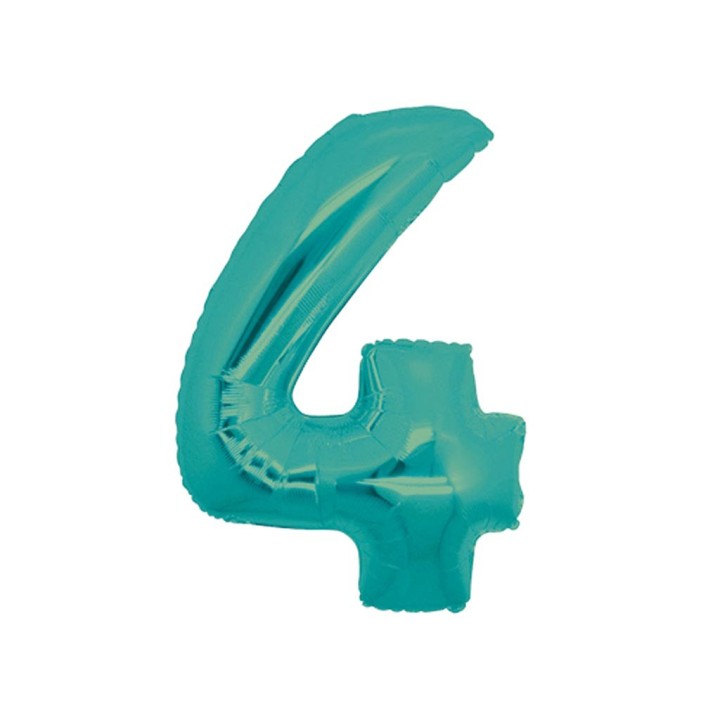 PALLONE MYLAR CM 102 NUMERO 4 TIFFANY