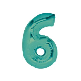 PALLONE MYLAR CM 102 NUMERO 6 TIFFANY
