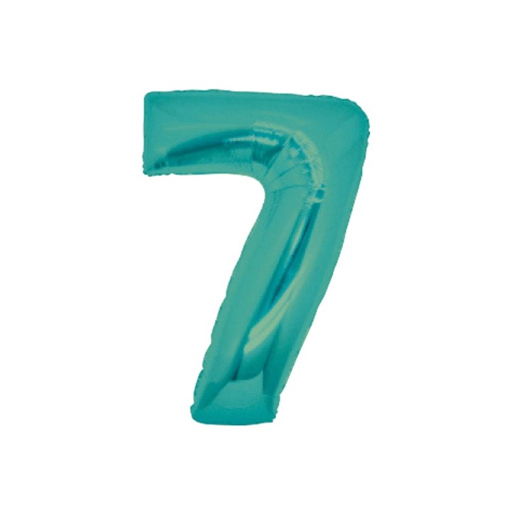 PALLONE MYLAR CM 102 NUMERO 7 TIFFANY