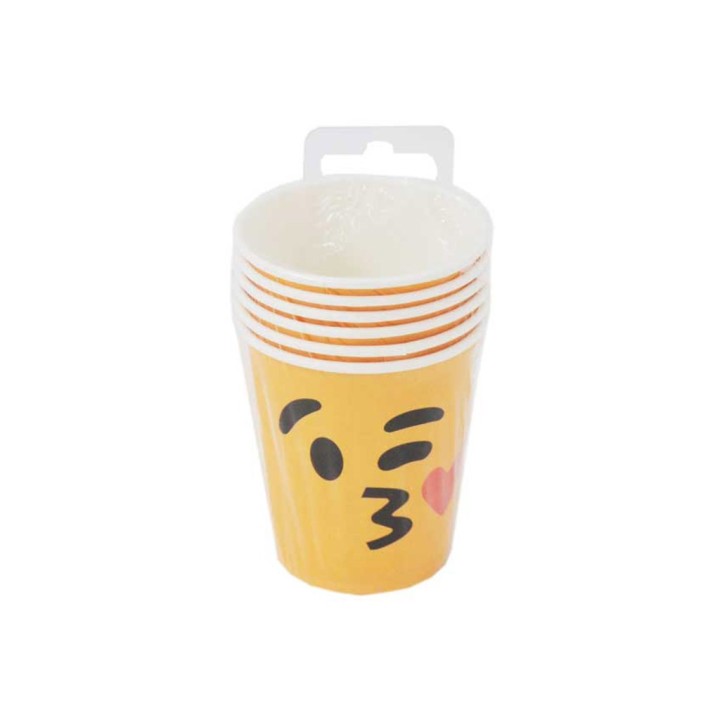BICCHIERI EMOJI 6PZ 3653