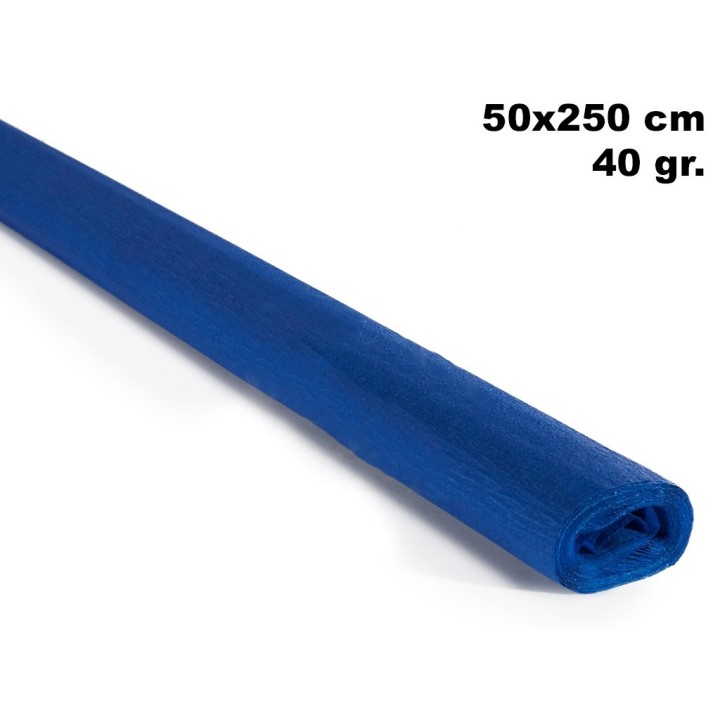 ROTOLO CARTA CRESPA GR.40 AZZURRO