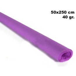 ROTOLO CARTA CRESPA GR.40 LILLA